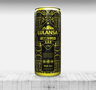 青啤控股华狮集团  绿兰莎【金麦香】啤酒包装